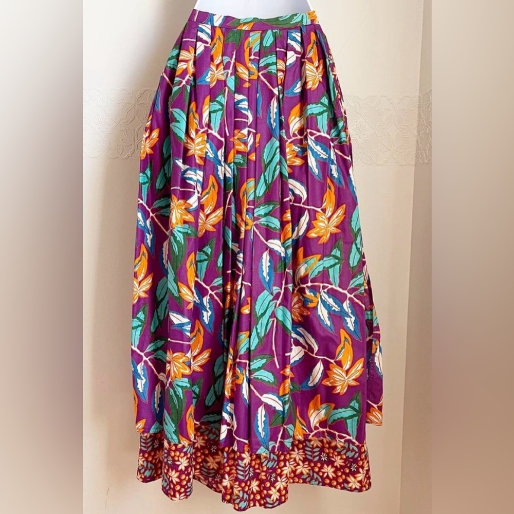 Vintage Anne Klein Layered Flowered Skirt